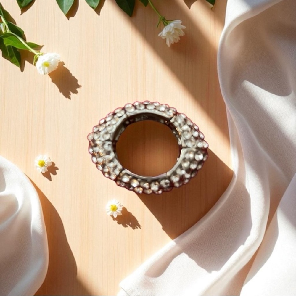 Beautiful Silver Adjustable Ring - image 2